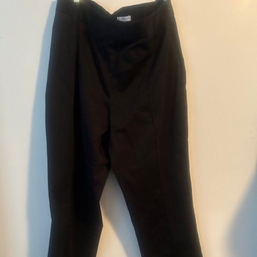 Carolina Blues Black Stretch side zip straight leg trouser, size 18W